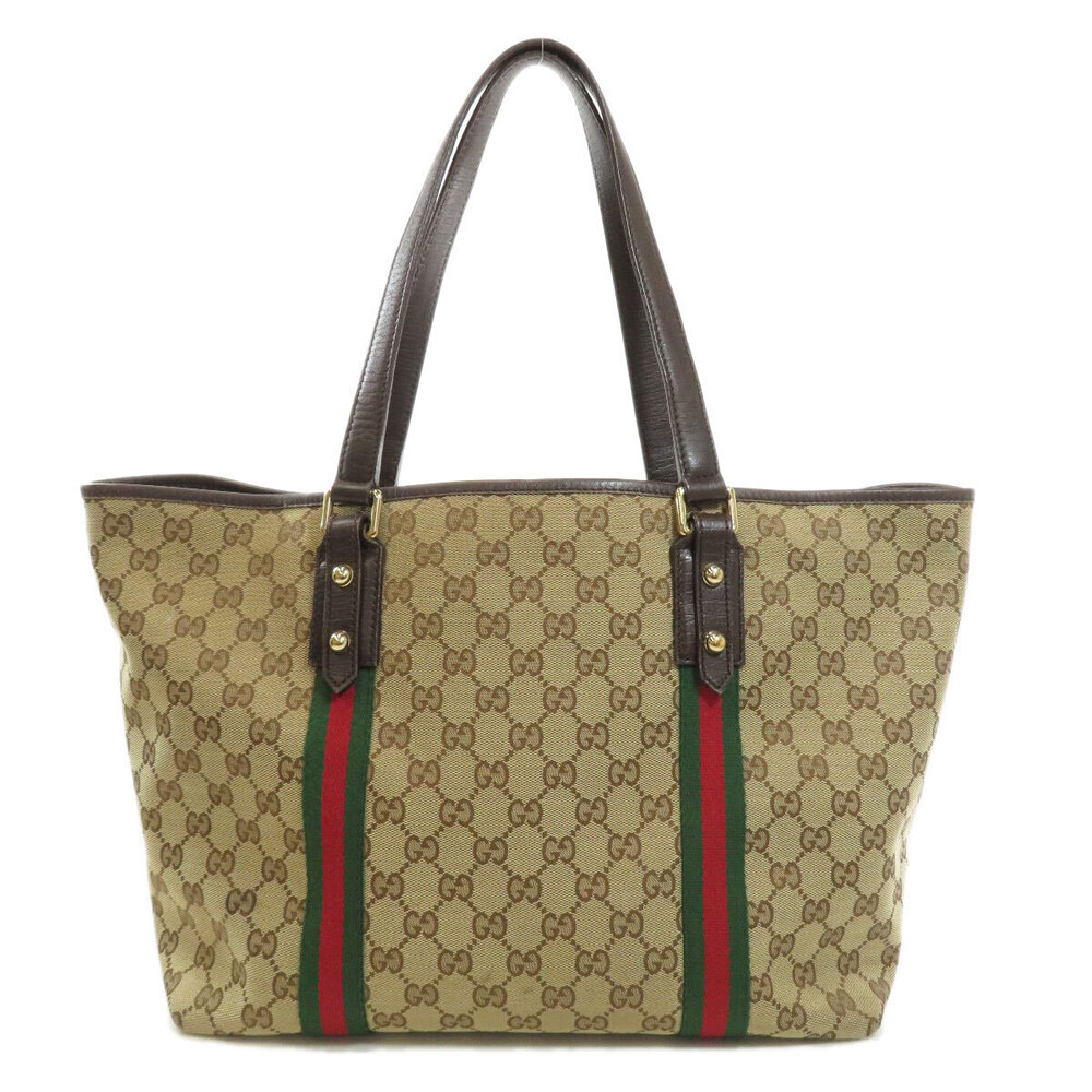 Gucci bag canvas tote GG Black